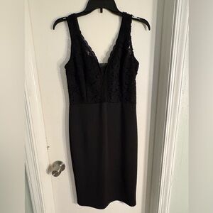 Elegant Black Lace Dress